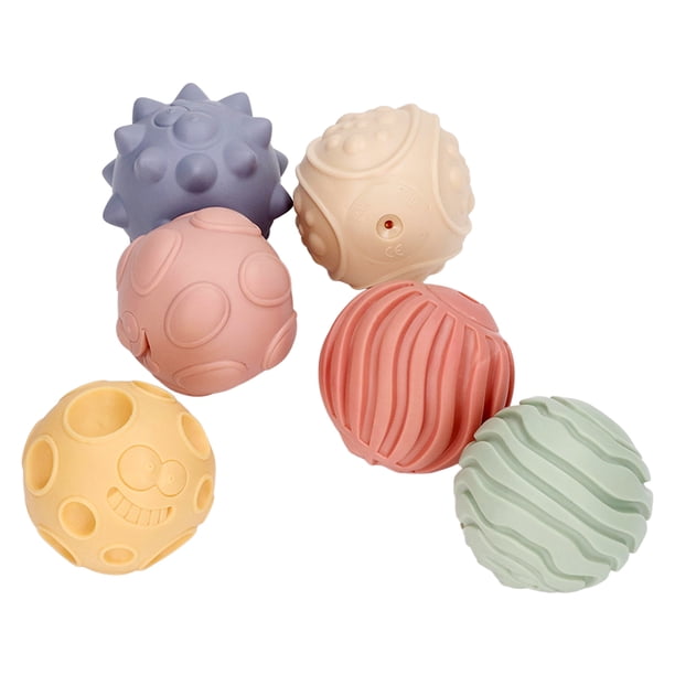 Pelota sensorial táctil para bebés, 6 piezas, pelota sensorial para bebés, juguete de pelota sensorial, pelota sensorial educativa para bebés, máxima comodidad