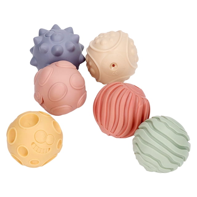 Pelota sensorial táctil para bebés, 6 piezas, pelota sensorial para bebés, juguete de pelota sensorial, pelota sensorial educativa para bebés, máxima comodidad