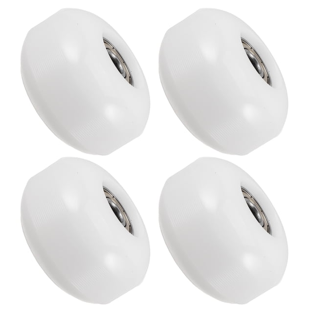 Raindrops 4 Pcs Roues Cruiser en PU Souple pour Planches à Roulettes Blanches Durables Remplacement de Planche à Roulettes de Rue