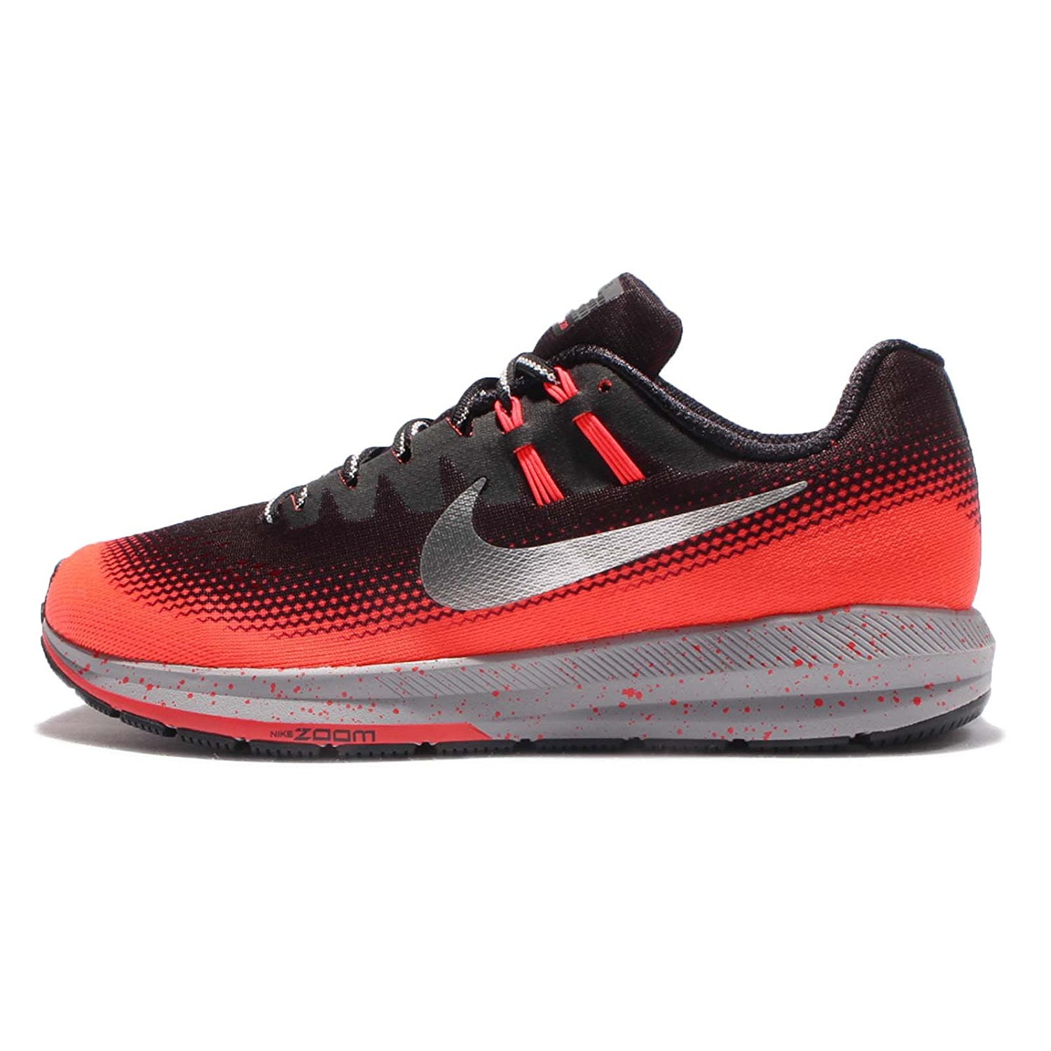 Nike - Nike Men's Air Zoom Structure 20 Shield, BLACK/METALLIC SILVER-BRIGHT CRIMSON - Walmart 