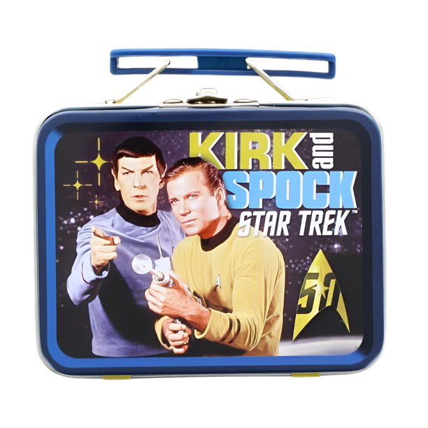Minifiambrera Star Trek: TOS Kirk & Spock de metal con asa