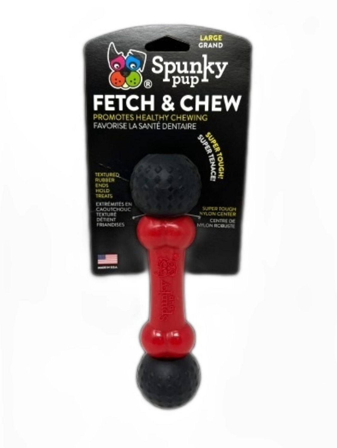 Fetch & Chew Bone Dog Toy - USA Made