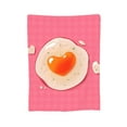 thumbnail image 2 of YFYANG Anti-Pilling Ultra-Soft Micro Fleece Cover Blanket for Bed Sofa, Pink Love Eggs Throw Blanket for All Seasons, 50"x40", 2 of 9