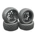thumbnail image 1 of Milaget Plastic RC Car Tires 1:10 Car Hobby Modification DIY Model Off Road Wheels Tires for HSP Black, 1 of 3