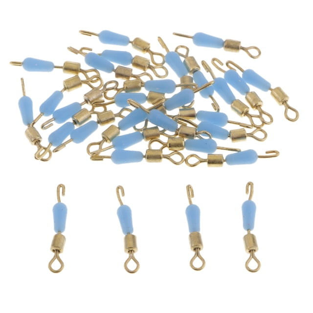 30pcs Clips Pines Conector de Sedal Línea Ence Rápido Pesca Cambio Rápido Giratorias 16mm Sunnimix