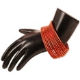 thumbnail image 2 of Sunsoul By Touchstone "Colorful 2 Dozen Bangle Collection" Indian Bollywood Alloy Metal Textured Light Orange Designer Jewelry Bangle Bracelets Set Of 24 In Antique Gold Tone For Women, 2 of 3