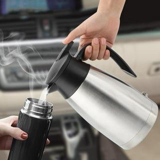 400ml Vacuum Insulated Stainless Steel Travel Mug Car Cup with charger car  Boiling Mug Electric Kettle Boiling Vehicle Thermos with DC12V Heating Cup