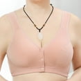 thumbnail image 2 of Timegard Front Closure Bras for Women No Underwire Button Full Support Breathable Comfort Daily Bras, 2 of 3