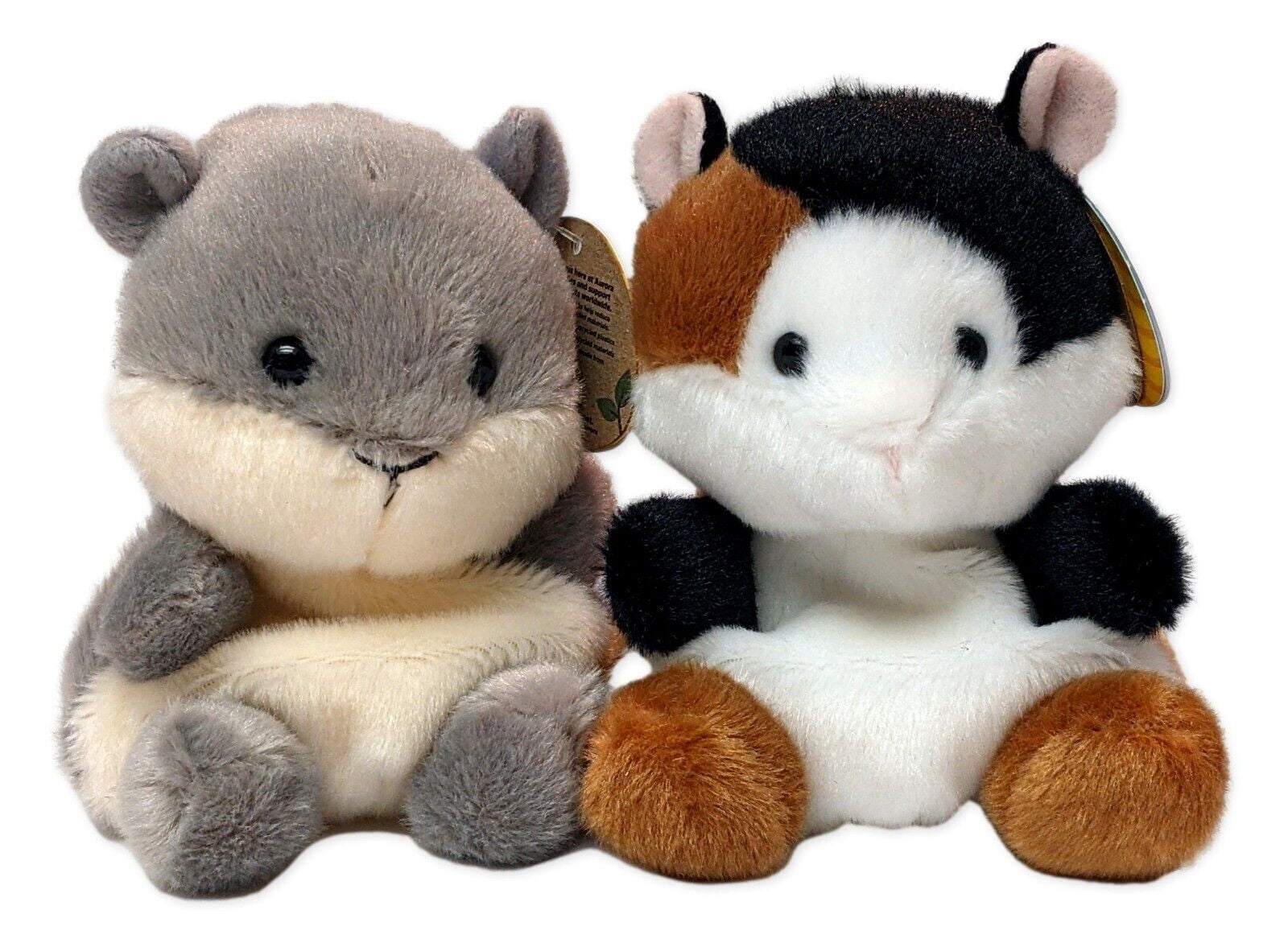 Set of 2 GUS GREY SQUIRREL & NUTMEG GUINEA PIG 5" Palm Pals Animal ...
