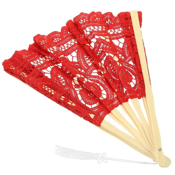 Soimiss Foldable Fan Handheld Lace Fan 1Set