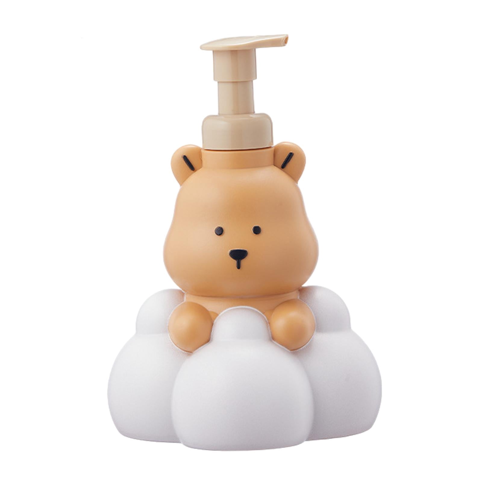 Foam Soap Dispenser Pump Empty Foaming Pump Bottle for Office Airport Toilet 500ml Light Brown