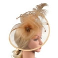 thumbnail image 3 of 2025 Hot Sale Mesh Feather Headwear Bowknot Versatile Hairband Hair Accessories Pearl Party Performance Hair Clip Style, 3 of 9