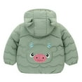 thumbnail image 5 of Hicidod Baby Boy Girl Winter Coats Hooded Long Sleeve Zipper Puffer Jackets Lightweight Thicken Warm Cute Calf down coat, 5 of 5