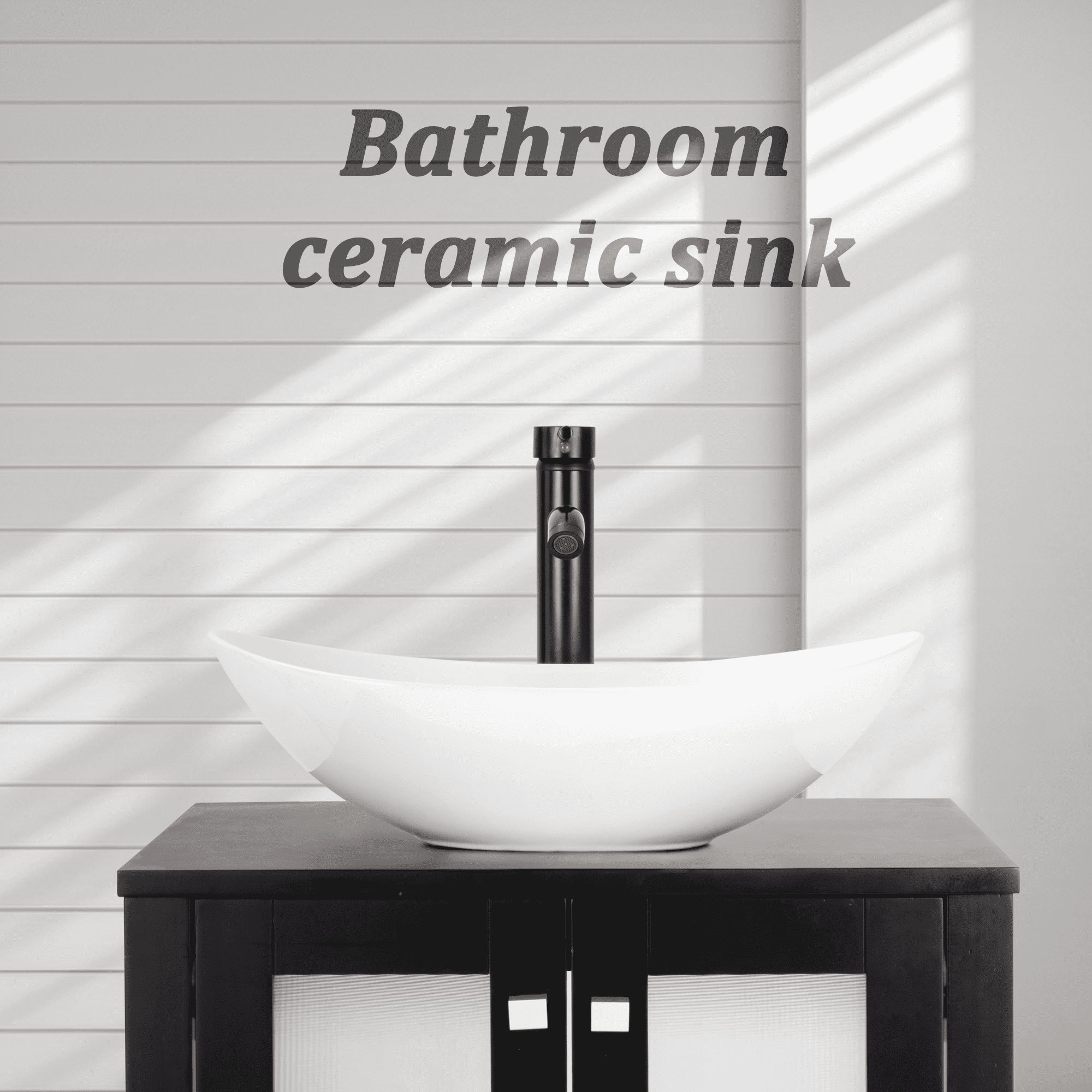 Eclife 21-inch Ceramic Vessel Sink Bathroom Above Counter Basin with Chrome Faucet and Pop-Up Drain, White