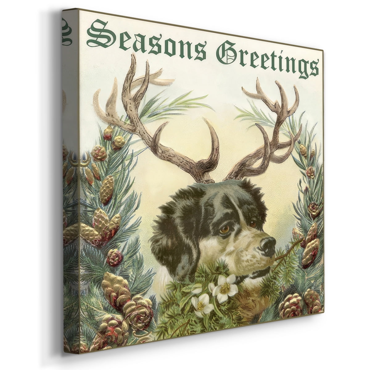 Reindog I- Gallery Wrapped Canvas