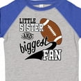 thumbnail image 4 of Inktastic Little Sister and Biggest Fan Football Player Girls Toddler T-Shirt, 4 of 5