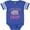 Football Blue and White, variant on Inktastic Live Love Camp Rv Girls Baby Bodysuit