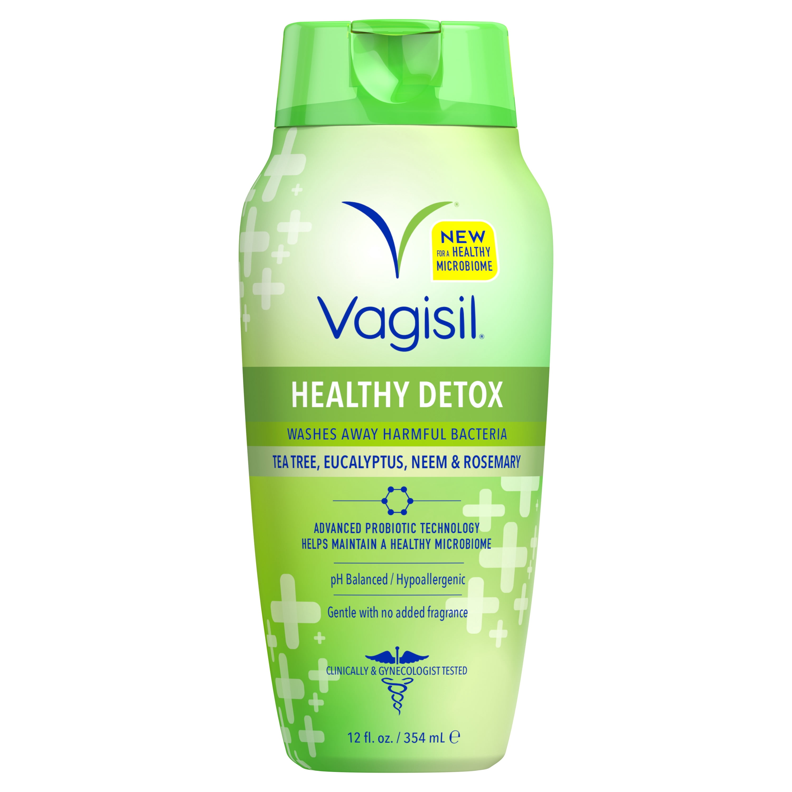 Vagisil Daily Intimate Vaginal Feminine Wash, Healthy Detox, 12 fl. oz. (Pack of 3)