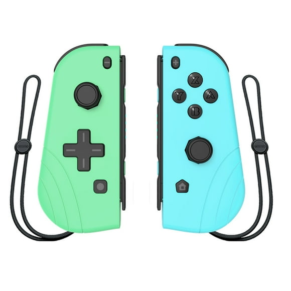 Switch Controllers, Replacement for Joycon Controllers with Grip Dual Shock Wake-Up Plug and Play, (L/R) Controller Compatible for Nintendo Switch/Switch lite(Yellow)