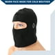thumbnail image 4 of Máscara facial balaclava única de Bargains con agujero para gafas corta, capucha para sol de esquí, máscaras para motocicleta y ciclismo, 1 pieza negra, 4 of 6