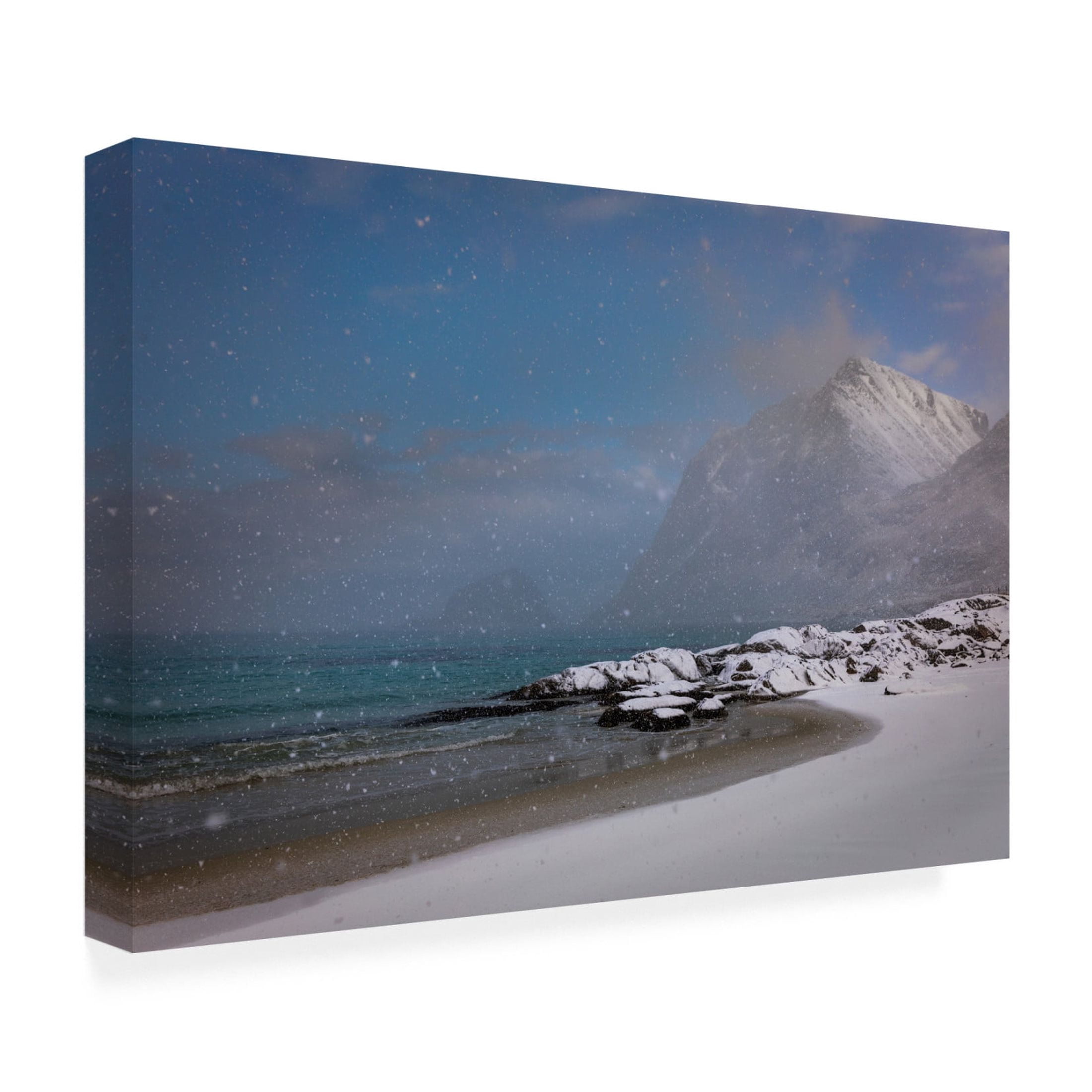 Canvas Wall Art - Adrian Popan 'Lofoten Mood' Wall Art for Living Room, Bedroom, or Office Décor by Trademark Fine Art - 24 x 16 Inches