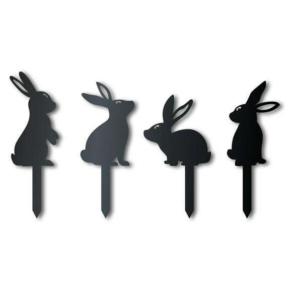Metal Bunny Garden Stakes | Up to 24" | Over 20 Color Options 18
