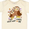 thumbnail image 4 of Inktastic My Great Aunt Loves Me Cute Owl Family Boys or Girls Baby Bodysuit, 4 of 5