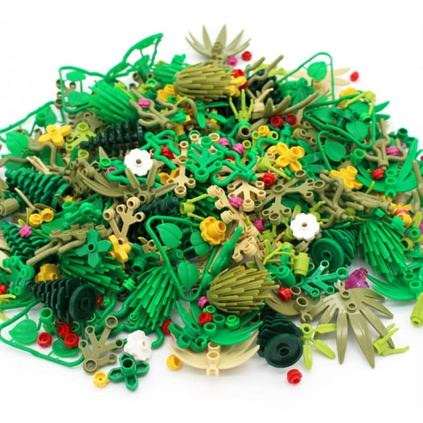 Bloques De Construcción De Hierba Vegetal, Accesorios De Juguete Botánico Para Parque, Rompecabezas, Juguetes De Ensamblaje Para Niños Sweethay FN006926-01