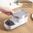 thumbnail image 2 of relayinert Sponge Box Double Layer Kitchen Countertop Press Fluid Dispenser Detachable Plastic Organization Case Brush Holder, 2 of 6