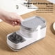 thumbnail image 5 of Ounissouiy Caja de esponja de doble capa para encimera de cocina, dispensador de líquido de prensa, organización, soporte de cepillo de fregado recargable Cocina y Comedor Blanco Ounissouiy HA064288-02, 5 of 6
