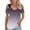 Purple, variant on Giftesty Blouses for Women Dressy Casual Women Summer Sexy T- Shirt Cold Shoulder Pullover Blouse V-Neck Short Sleeve Solid Tops