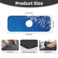 thumbnail image 2 of Xecao Blue Christmas With Snowflakes for Kitchen Sink Splash Guard Faucet Mat , Faucet Guard & Draining mat, (15" X 5.5" ), 2 of 7