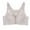 Light Gray, variant on Women's Front Side Buckle Lace Edge Without Steel Ring Movement Seamless Gathering Adjustment Yoga Sleep Large Bra Womens Bras 34E