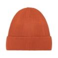 thumbnail image 3 of Resicozy Cuff Beanie Hat Unisex Warm Winter Caps Soft Breathable Cozy Stretchy Knitted Cuffed Cap Saffron, 3 of 4