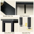 thumbnail image 3 of HiiKaa 5.9" Narrow Console Sofa Table with Power Outlets and USB Port, 5.9" Dx39.4 Wx31.1 H Long Behind Couch Table with Metal Frame and Extension Cord,Black, 3 of 8