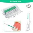 thumbnail image 2 of Palillos de seda dental de silicona blanda, 160 unidades, con caja, 2 of 7