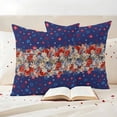 thumbnail image 3 of 4th of July Pillow Covers 2 Pack Independence Day Pillowcase Waterproof Outdoor Throw Pillow Cover for Patio Garden Square Cushion 16”x16”, 3 of 9