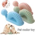 thumbnail image 3 of Dog Leakage Food Toy TPR Pet Molar Tooth Cleaner Snails Shape Toothbrush Pets Cleaning Teeth（Blue）, 3 of 7