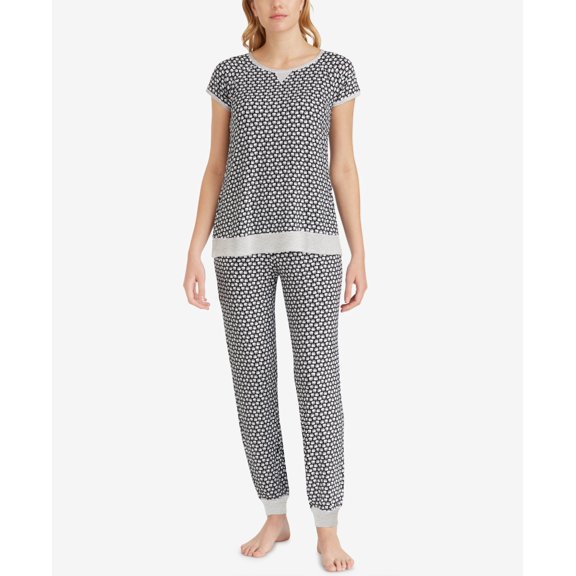 Layla Womens Scoop Neck Printed Top