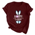 thumbnail image 1 of Ichuanyi Womens Swimsuits Clearance Women's Shirt Tees Funny Cute Short Sleeve T Shirt Funny Print Shirt Rabbit Print Tops Blouse Gift For Women Ichuanyi Ichuanyi, 1 of 5