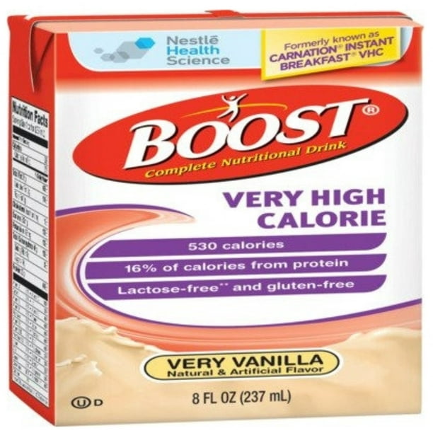 Boost VHC Very High Calorie Complete Nutritional Drink, Very Vanilla, 8