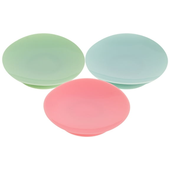 NICEXMAS Suction Plates for Patients Silicone Green 3Pack Drop Resistant