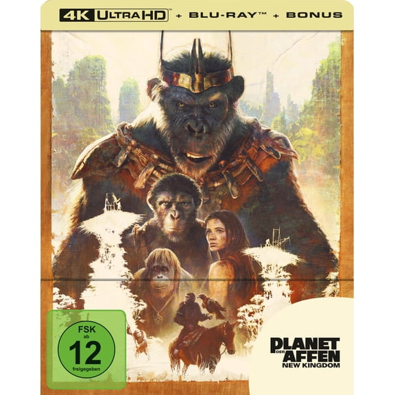 Planet der Affen: New Kingdom – Limitiertes Steelbook (4K Ultra HD) (  Blu-ray) (4K Ultra HD)