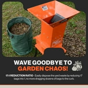 SuperHandy Small Branch Chipper Leaf Mulcher - 120VAC 60Hz Electric Shredder