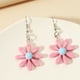 thumbnail image 4 of 1 par de pendientes de margaritas con forma de oreja, pendientes colgantes de moda para mujer, 4 of 5