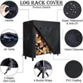 thumbnail image 2 of Firewood Log Rack Cover, 4 Feet 600D Oxford Heavy Duty Outdoor Waterproof All-Weather Outdoor Protection for Firewood Rack Cover, 2 of 5