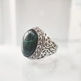 thumbnail image 5 of Malachite Mans Ring, Natural Green Malachite, Spiritual, Silver Jewelry, 925 Silver Ring, Birthday Gift, Heavy Mens Ring, Arabic Design, Ottoman Style Ring, Christmas, Turkey Mens Signet Ring, 5 of 8
