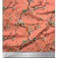 thumbnail image 1 of Soimoi Cotton Duck Fabric Snake,Leaves & Blossom Floral Printed Craft Fabric by the Yard 42 Inch Wide, 1 of 1