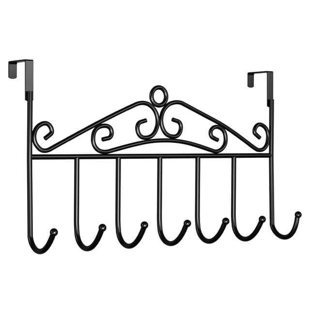 Over The Door Rack Organizer For Home Use - Space Saving Over Door Hook Hanger To Hold Coat Towel Bag Robe And Accessories