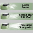 thumbnail image 7 of Partheme USB Neck Hanging Fan, Portable Rechargeable Personal Fan with 3 Speeds, 500mAh Battery, High Airflow Cooling for Student Office Outdoor Travel, Green, 7 of 7